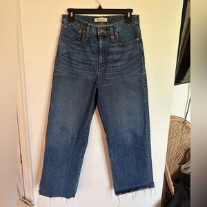 Madewell Wide Leg Cropped Jeans